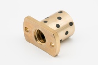 Écrou à Vis Mère Trapézoïdale Autolubrifiant à Graphite Intégré Tr10 Tr20 Tr30 Tr40 Tr50 en Bronze Sans Entretien Sans Huile
