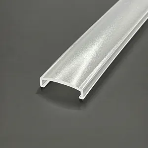 Plastic Extrusion Illumination Parts PC Clear Frosted Led Cover Strip Light Diffuser Lampshade For Ceiling Lighting Diffuser