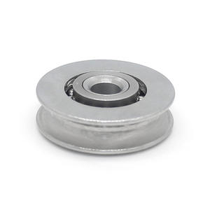 Ruedas de Hierro sin Rodamientos en Forma de U de Acero Inoxidable S608, Poleas de Guía de Ranura Profunda No Estándar para Guía, Directo de Fábrica - Product Image 3