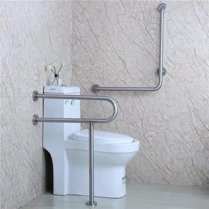 Barre d'appui pliante en acier SUS304 pour salle de bain, support de toilette pour personnes handicapées et âgées, design moderne et minimaliste - Product Image 3
