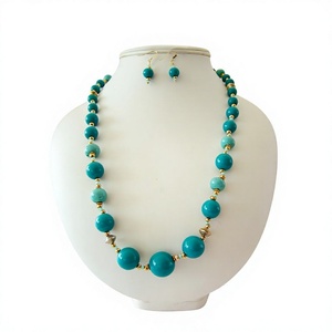 2026 Best Multilayer Beaded <b>Necklaces</b> Purple Blue Red Green Ball Shape Unique Design Jewelry Unisex Fashion <b>Statement</b> <b>Necklace</b> - Product Image 5