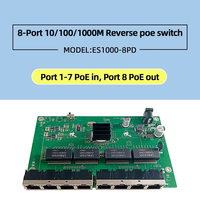 Switch Gigabit Ethernet de 8 Puertos 10/100/1000Mbps para Exteriores, Impermeable IP65, PoE Inverso, Administrado/No Administrado, con 12 Meses de Garantía