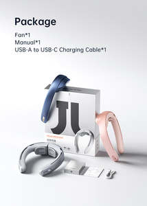 <span class=keywords><strong>Ventilateur</strong></span> <span class=keywords><strong>de</strong></span> <span class=keywords><strong>cou</strong></span> <span class=keywords><strong>portable</strong></span> USB <span class=keywords><strong>JisuLife</strong></span> Pro1, batterie 5000 mAh rechargeable, sans pales, pour voiture, extérieur, maison et hôtel - Product Image 6