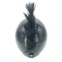 Nouveau noir Punk perruque Mohawk Warhawk perruque accessoire bâton sur casque pour Ski Skate vélo motard vélo Scooter moto