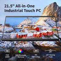 Computadora Todo en Uno de 21.5 Pulgadas con Pantalla Táctil Android 12, Panel PC Industrial con Soporte de Pared, RK3399, 4GB de RAM, 64GB de ROM, 1920*1080 IPS