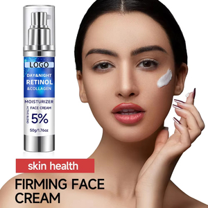 Crème hydratante raffermissante au collagène pour le visage, marque privée, pour tous les types de peau, femmes et hommes, crème de nuit <span class=keywords><strong>anti</strong></span>-<span class=keywords><strong>âge</strong></span> au rétinol - Product Image 1