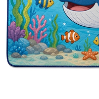 Tapis de pique-nique matelassé Ocean Whale, pliable, imperméable, pour le camping, la plage, les jeux, avec logo personnalisé, pour une utilisation en famille en plein air