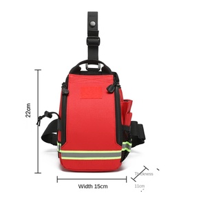 Riñonera táctica para pierna caída, paquete de botiquín de primeros auxilios, riñonera de almacenamiento médico, bolsillo compacto para medicina de <span class=keywords><strong>supervivencia</strong></span> para emergencias - Product Image 6
