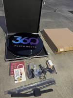 Cabine photo 360 au-dessus Cabine photo Top Spinner portable logo personnalisé avec flight case et carton