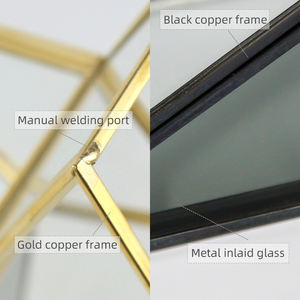 Moos terrarium en métal arbres de noël terrarium en verre en laiton pots de jardinières pour plantes - Product Image 5