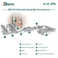 Línea de Formación de Barras de Cereal Totalmente Automática, Máquina de Producción de Barras de Granola Controlada por PLC para Barras Nutritivas