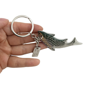 Sáng Tạo Chất Lượng Cao Tùy Chỉnh Lưu Niệm Kẽm Hợp Kim Hình Dạng Cá Kim Loại Mini Cá Chép Món Quà Kim Loại Đa Chức Năng Móc Chìa Khóa - Product Image 3