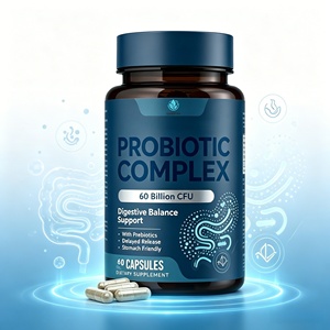 Cápsulas Probióticas Personalizadas al por Mayor OEM de 60 Mil Millones con Prebióticos para Adultos y Adolescentes, Suplemento para la Belleza, Digestión y Vitaminas - Product Image 1