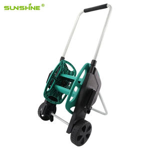 SUNSHINE SX-W-10C chariot de lavage de voiture et de jardinage en fer léger avec enrouleur de tuyau d'eau en métal portable pour jardins - Product Image 1