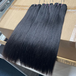 100g di capelli lisci brasiliani vergini non trasformati a doppia treccia di estensioni delle onde del corpo - Product Image 2
