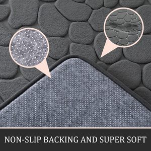 Wholesale Custom Non Slip Flannel U -shaped Toilet <b>Mat</b> <b>Set</b> Soft Memory Foam <b>Bathroom</b> 3 Piece Bath <b>Mat</b> Rug <b>Sets</b> - Product Image 3
