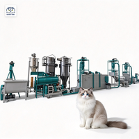 Ligne de fabrication d'aliments pour chats par procédé humide, machine d'extrusion d'aliments pour animaux de compagnie, capacité de 150-800 kg/h, installation de projet clé en main personnalisée