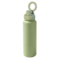 Bouteille d'eau magnétique 40oz en acier inoxydable à double paroi, anti-fuite, isolée sous vide, logo ODM personnalisé avec support magnétique pour téléphone