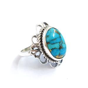 Bague en argent sterling 925 avec pierre précieuse, collection artisanale, bagues fines, bijoux en argent, prix de gros - Product Image 5