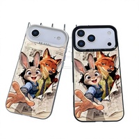 Coque de téléphone portable antichoc en TPU, motif dessin animé, peinte, tendance, pour iPhone 17