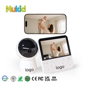 Moniteur Bébé OEM/ODM 5MP avec Écran 5,5 Pouces, Affichage de la Température, Vision Nocturne et Audio Bidirectionnel pour Bébé (Vigilabebes) - Product Image 1