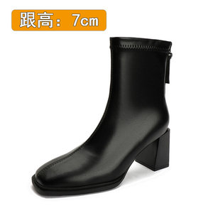 Di Colore della caramella Stivali Alti Al Ginocchio di Modo Chunky Tallone Della Signora Stivali Lunghi Femminile Popolare Del Partito di Ballo Scarpe Dropship - Product Image 6