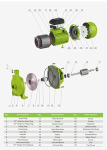 Pompa Air Sentrifugal Irigasi 1/2 HP <span class=keywords><strong>CPM</strong></span> 130 Elektrik Efisiensi Tinggi - Product Image 6