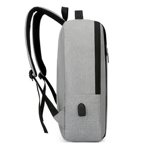Laptop <b>Backpack</b> With USB Charging For Business Travel Men's Gray Black Red Blue Solid Color Shoulder <b>Straps</b> Spring 2025 - Product Image 2
