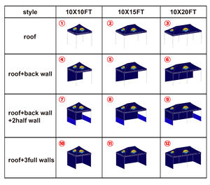 Toldo personalizado impermeable tienda 10x10 pérgola de aluminio al aire libre Mouving Push-pole Trading Show tienda para puesto de comida - Product Image 3