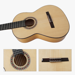 <span class=keywords><strong>Guitarra</strong></span> <span class=keywords><strong>Flamenca</strong></span> Aiersi, Hecha a Mano, Vintage, con <span class=keywords><strong>Cuerdas</strong></span> de Nylon Españolas, Totalmente Sólida, para Músico Profesional - Product Image 5