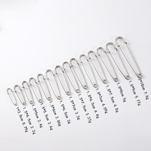 Épingles de sûreté grandes et extra grandes en acier renforcé pour la fixation des vêtements, usage général - Product Image 2
