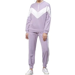 <b>Women's</b> <b>Velvet</b> Hooded Crop <b>Top</b> & Jogger Set Three Quarter Sleeve Solid Color Two Piece Tracksuit Casual All Seasons Wear - Product Image 6