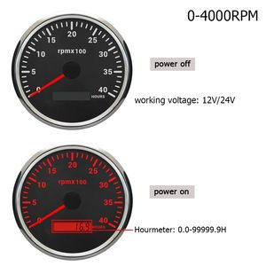 SX-TECH 110mm 4000RPM Takometre 24V LED Ekran RPM Ölçer Dizel Motor Kiti Saat Ölçer Ayarlanabilir Arka Işıklar Yeni Araba Traktör - Product Image 2
