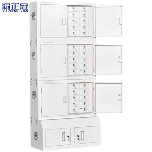 Yu Zheng Guan Mobile Phone <b>Storage</b> Cabinet 4 Layers Wall Mounted With Lock For Office Use - Product Image 1
