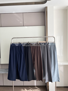 <span class=keywords><strong>Pantalon</strong></span> de sport décontracté pour <span class=keywords><strong>femme</strong></span>, <span class=keywords><strong>taille</strong></span> haute, ample et confortable, couleur unie, style basique, luxe yoga - Product Image 4