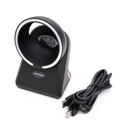 GUOTAO P8 Sistema de cajero Escáner de código de barras 2D Plataforma de lector de código Qr Usb DS9308 Escáner de código de barras POS de escritorio
