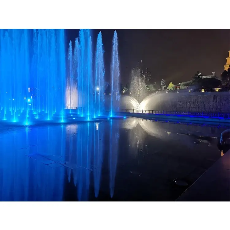 SEINHIJO Fuente Jardín Decorativa Figura Escultura Garden Fountain LED Iluminación 114cm Alto Cable de 5m 