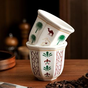 <span class=keywords><strong>Tasse</strong></span> à <span class=keywords><strong>expresso</strong></span> du Moyen-Orient 250 ml, en céramique, avec anse, style rétro, pour la maison, cadeau créatif, <span class=keywords><strong>tasse</strong></span> à eau d'éléphant de désert - Product Image 3