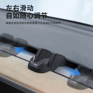   ที่วางโทรศัพท์บนแดชบอร์ดแบบคลิปสีดำสำหรับยึดติดกับรถยนต์ - Product Image 1