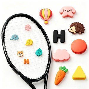 Custom Logo Racket Tennis Vibration Dampener Funny <b>Silicone</b> Rubber Tennis Shock Absorber Customizable Padel Vibration Dampeners - Product Image 2