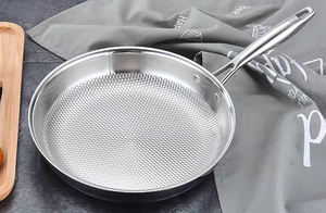 Sartén Antiadherente de 8/10/11 Pulgadas, la Mejor, Sin Recubrimiento, de Acero Inoxidable 304 - Product Image 5