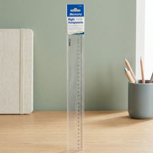 Mengfu M-0081 Righello Pieghevole 30CM in PVC Trasparente Prodotto in Cina per Scuola e Ufficio - Product Image 3
