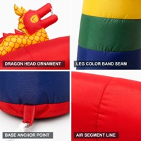 Arche gonflable double dragon pour événements commerciaux, structure de portique d'entrée pour cérémonies de grand ouverture et présentations événementielles
