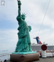 Statue de la Liberté gonflable géante en promotion pour événements sur le thème des États-Unis / places commerciales / décoration publicitaire extérieure / scène