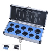 Lot de 10 outils de démontage d'écrous de roue automobile, jeu de douilles torsadées et extracteur de vis pour roues de voiture