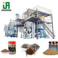 Machine populaire de fabrication d'aliments pour poissons, ligne complète de production d'aliments aquatiques pour poissons, machine automatique de production d'aliments flottants pour poissons