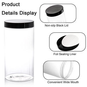 350ml Printing Logo Label Design Food Grade Cylinder <b>Plastic</b> Can PET <b>Jar</b> for Soft Candy Milk Shell Packaging Screw Cap Seal Type - Product Image 2