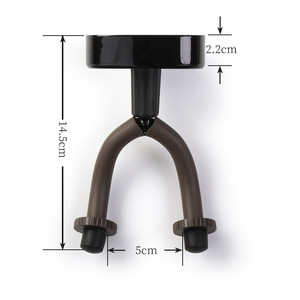기타, 베이스, 우쿨렐레, 바이올린용 회전식 부드러운 고무 후크 벽걸이 거치대 - Product Image 5