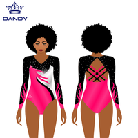 Justaucorps personnalisé Dandy Sports Factory Conception libre de votre propre logo Justaucorps de danse avec strass