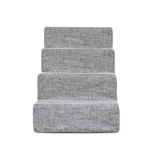 מפעל ישיר מותאם אישית באיכות גבוהה אפור עמיד לסולם חיות מחמד רמפה קצף כלב חתול מדרגות רמפה 4 שלבים למיטות גבוהות - Product Image 5